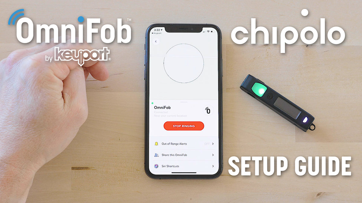 Keyport OmniFob setup guide: pairing a Chipolo locator with an OmniFob smart key fob in the app