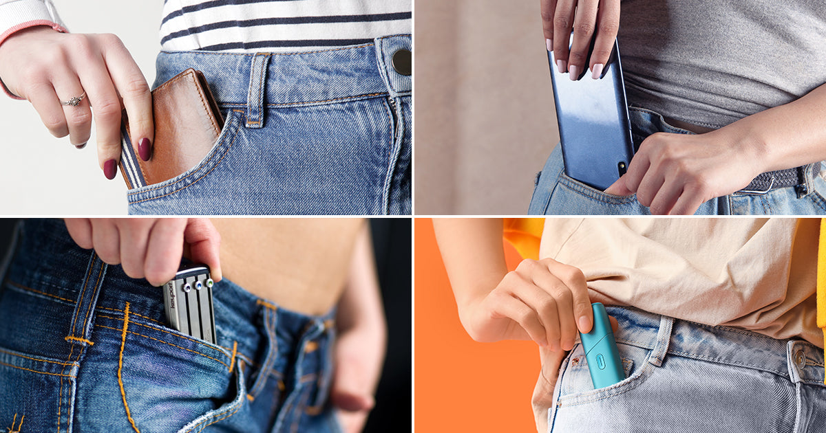 Women's jeans pockets too small to hold a wallet, phone or key organizer