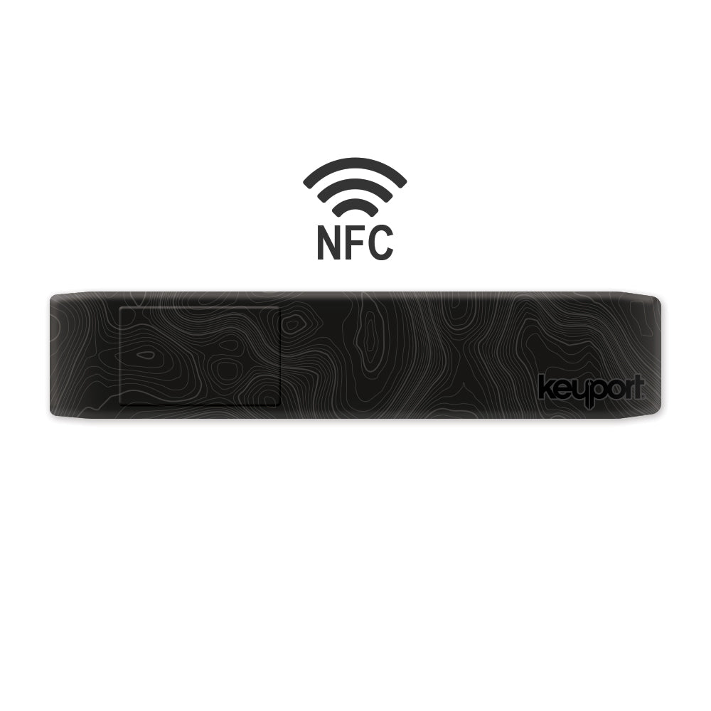 Keyport NFC-Enabled Black on Black Topo Faceplate Scale