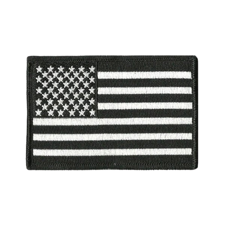 2x3 black and white hook & loop tactical morale patch