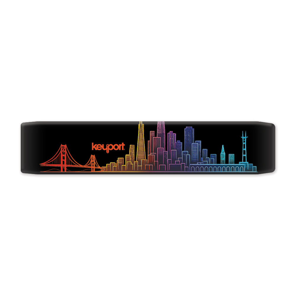 San Francisco Skyline Faceplate Scale featuring Golden Gate Bridge and iconic city skyline design.