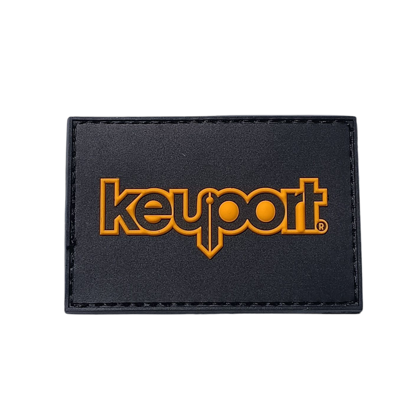 Yellow on black 2x3 hook & loop Keyport logo tactical morale patch