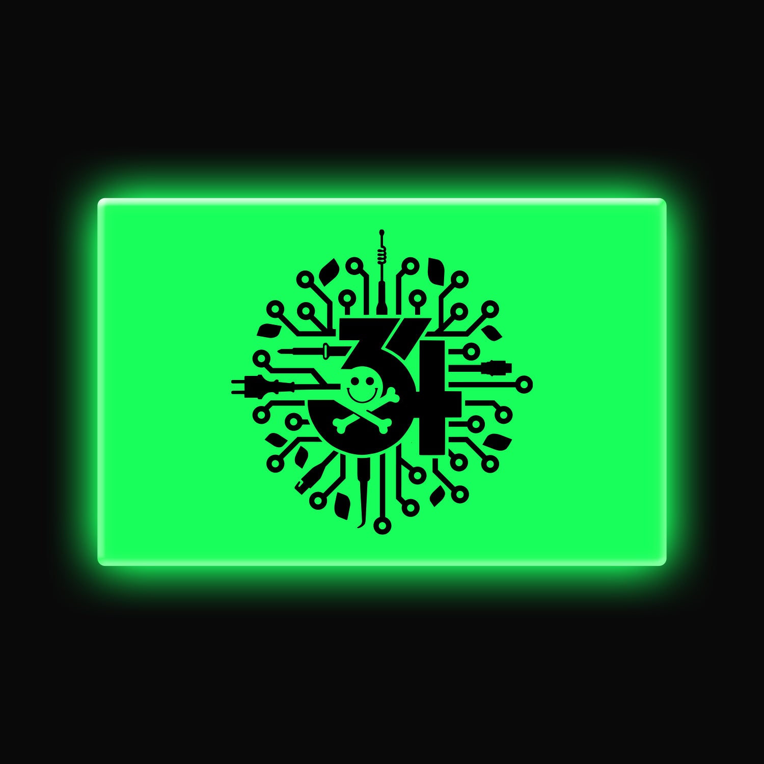DEF CON 34 - Embrite™ BEACON Glow-in-the-Dark Morale Patch by TEC Accessories