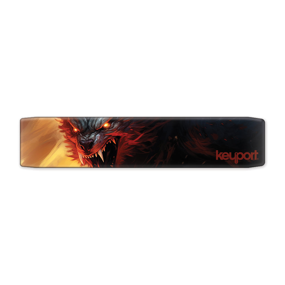Keyport Faceplate featuring a werewolf design for Halloween