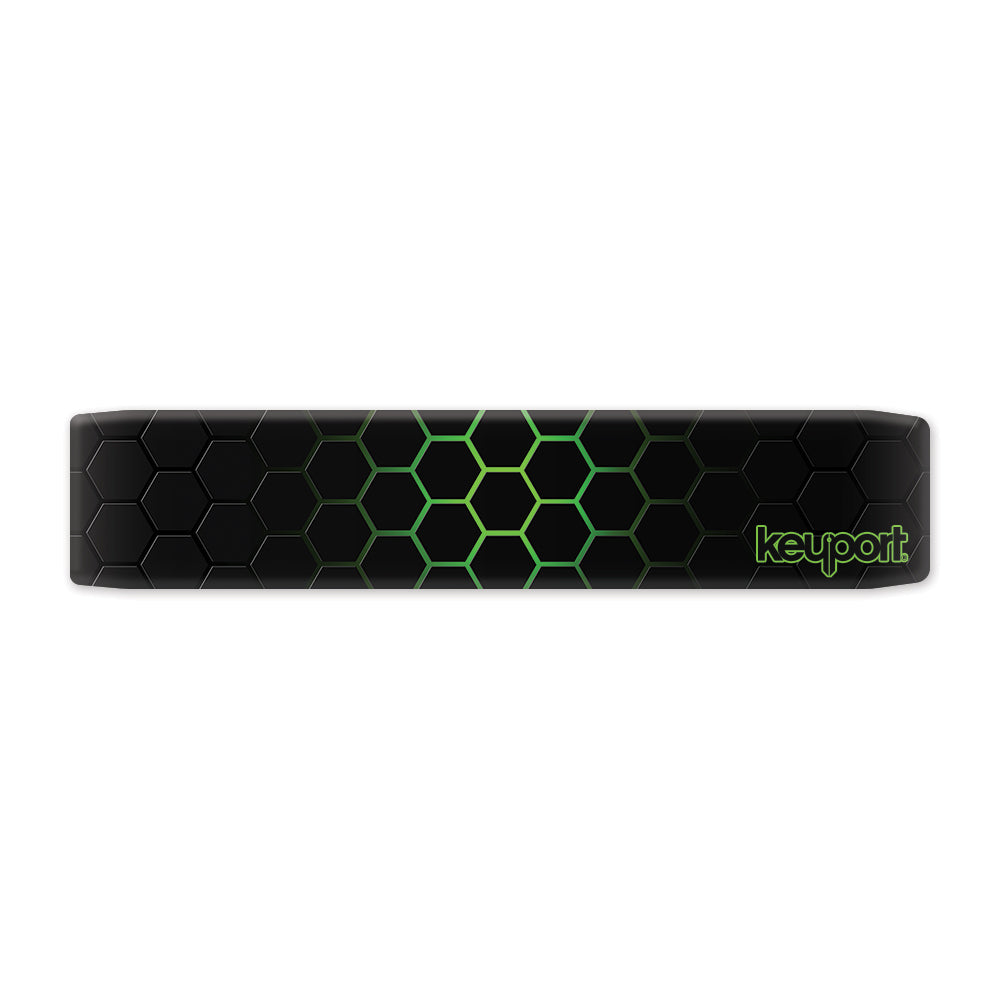 Lime Voltage Hex Faceplate Scale – Electric Green Accent for Modern Key Organizer