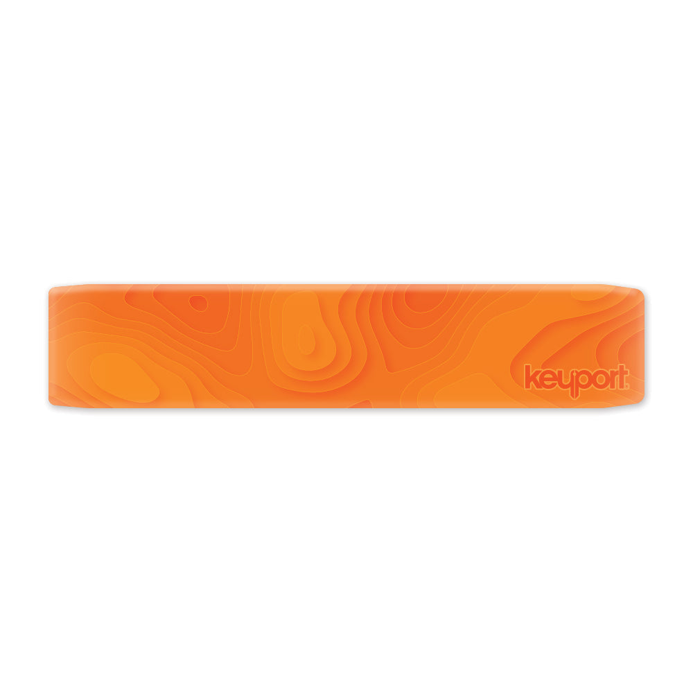 Molten Orange Topo Faceplate Scale – High-Vis Terrain Scale for Outdoor EDC