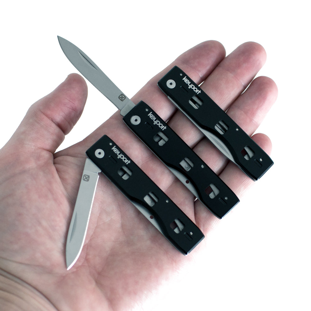 Black Keyport Pocketknife Module for modular Slide, Pivot, or Anywhere Tools