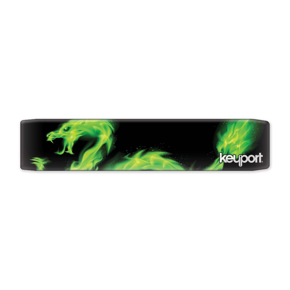 Keyport faceplate with neon dragon design 