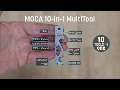 The Keyport MOCA 10-in-1 Multitool is an ideal everyday carry key organizer keychain accessory