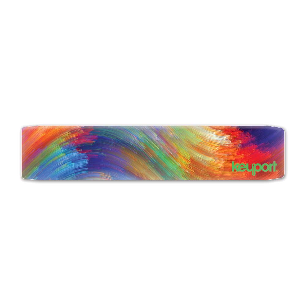 Keyport Faceplate with a colorful waves design