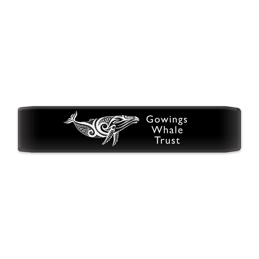 Keyport Faceplate with Gowings Whale Trust logo promoting marine conservation