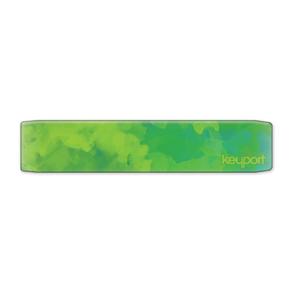 Keyport Faceplate with a green watercolor design