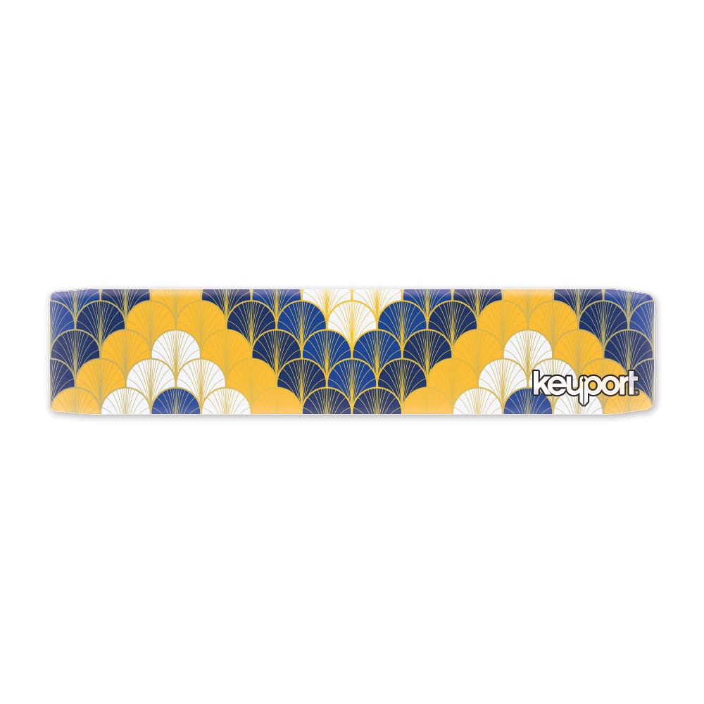 Keyport Faceplate with a Japanese fan design and floral patterns