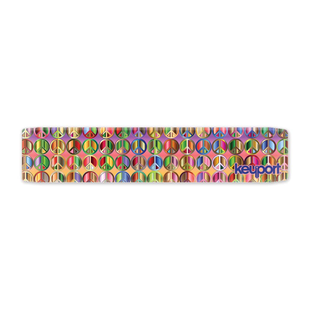 Keyport Faceplate with a peace symbol design, highlighted with bright colors