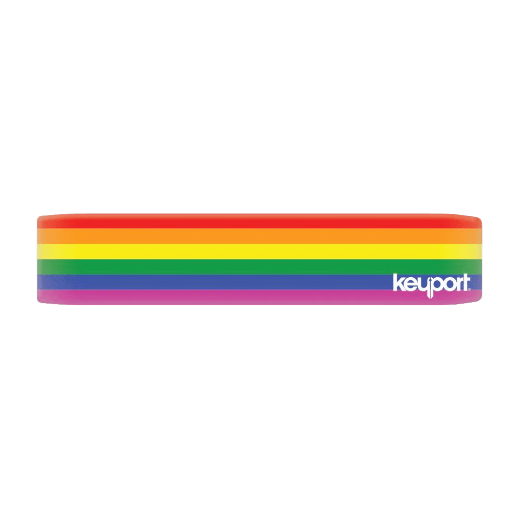 Keyport Faceplate with a rainbow design