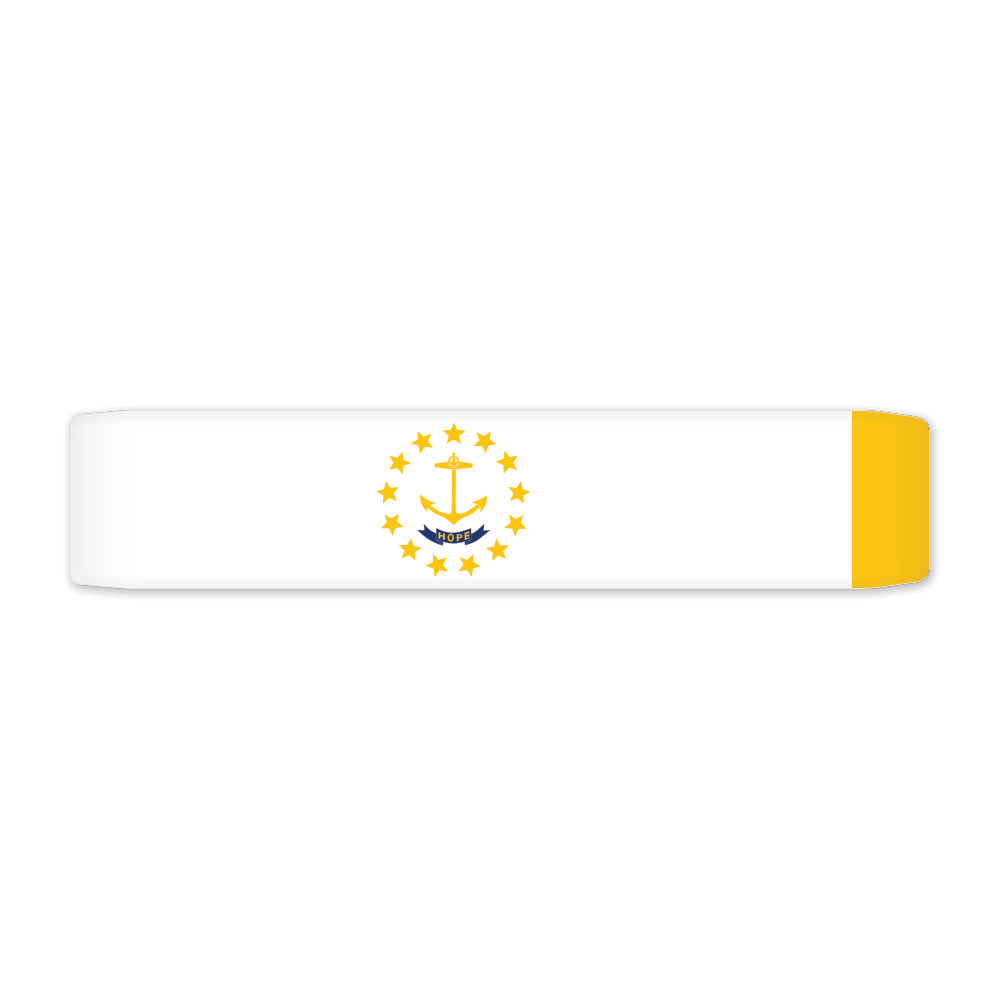 Keyport Faceplate with Rhode Island state flag design, featuring an anchor surrounded by thirteen stars