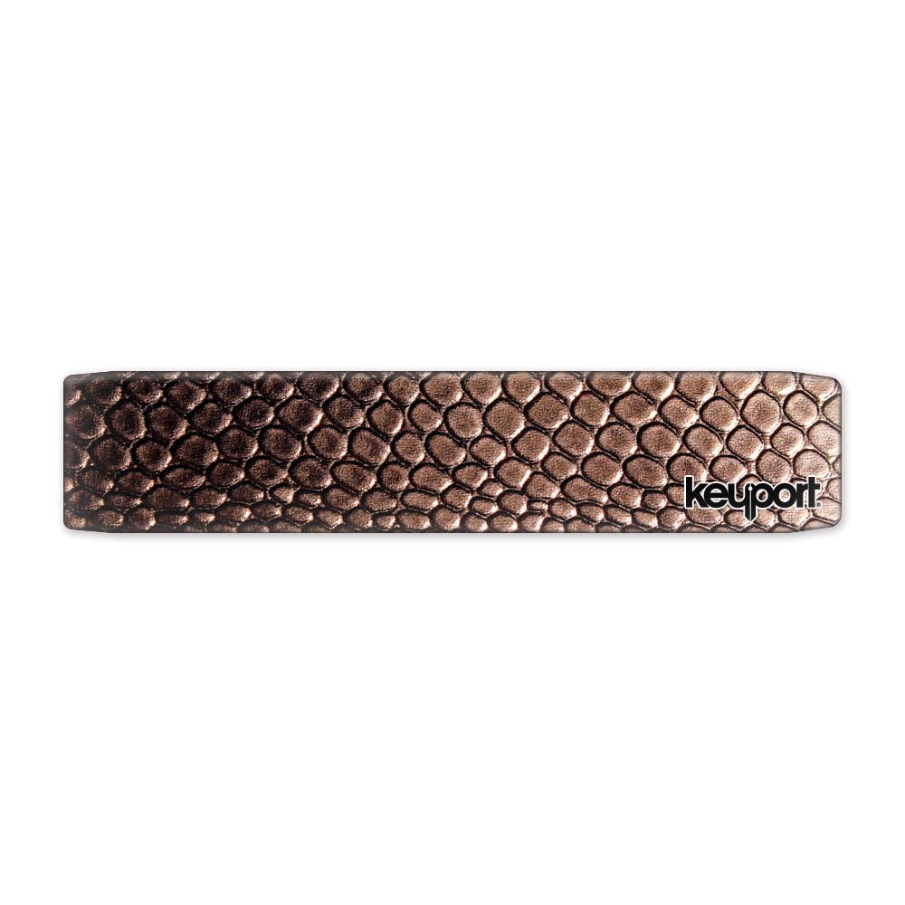 Keyport Faceplate featuring a brown snake skin texture design