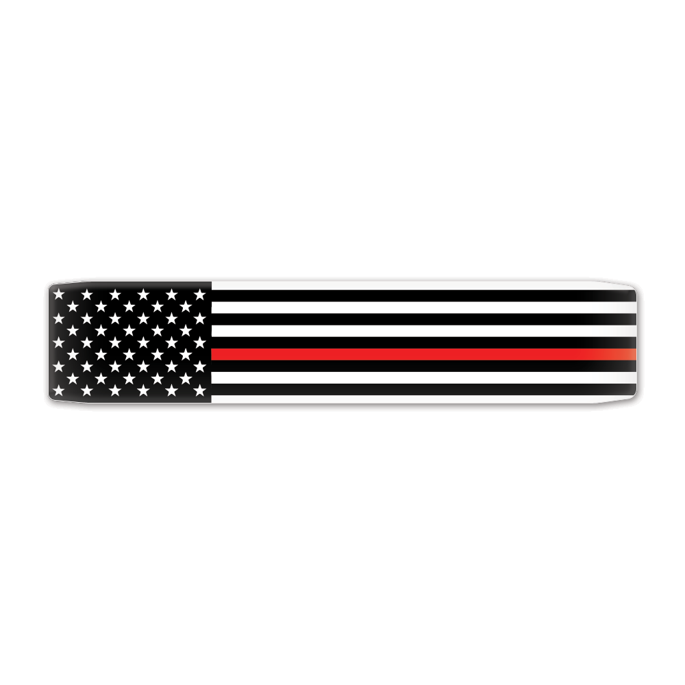 Keyport Faceplate for Fire Department with a thin red line on white background