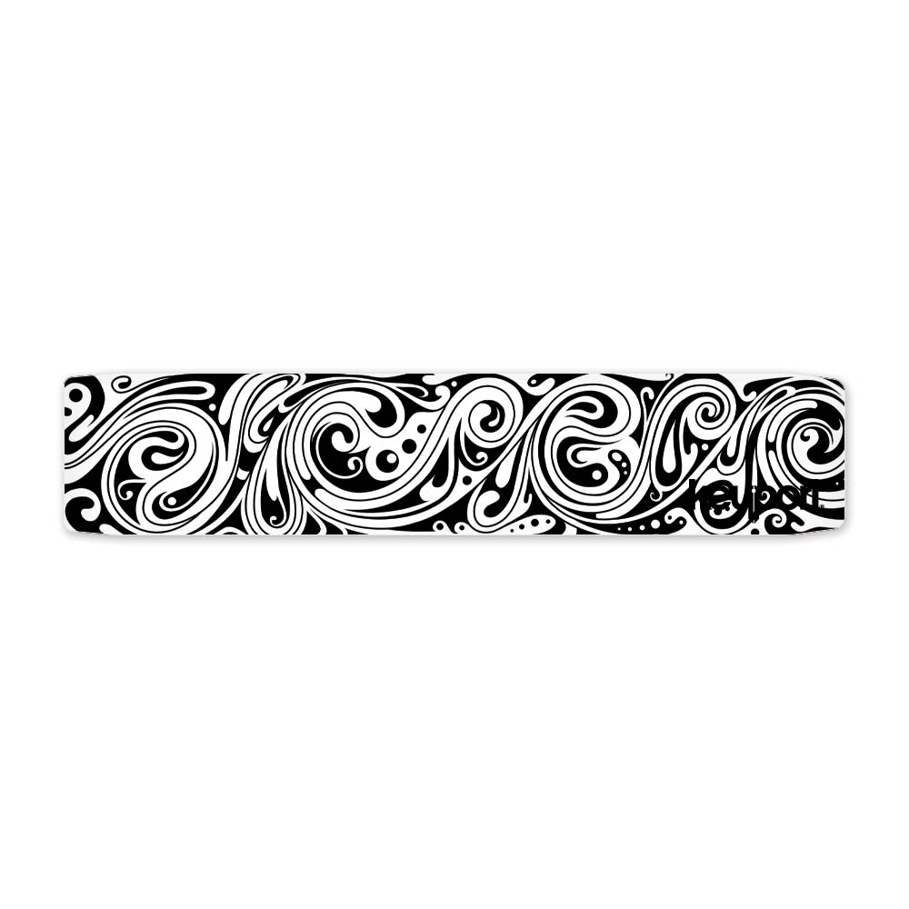 Keyport Faceplate with a black and white wave design