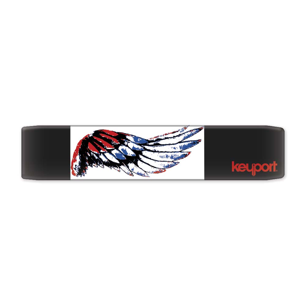 Keyport Faceplate showing a winged design