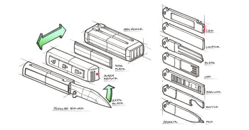 Keyport key organizer evolution ID sketches