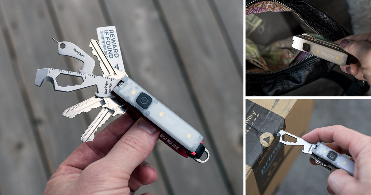Tool Box Keychains Best EDC Pocket Tool: Keychain Organizer + Keychain Flashlight