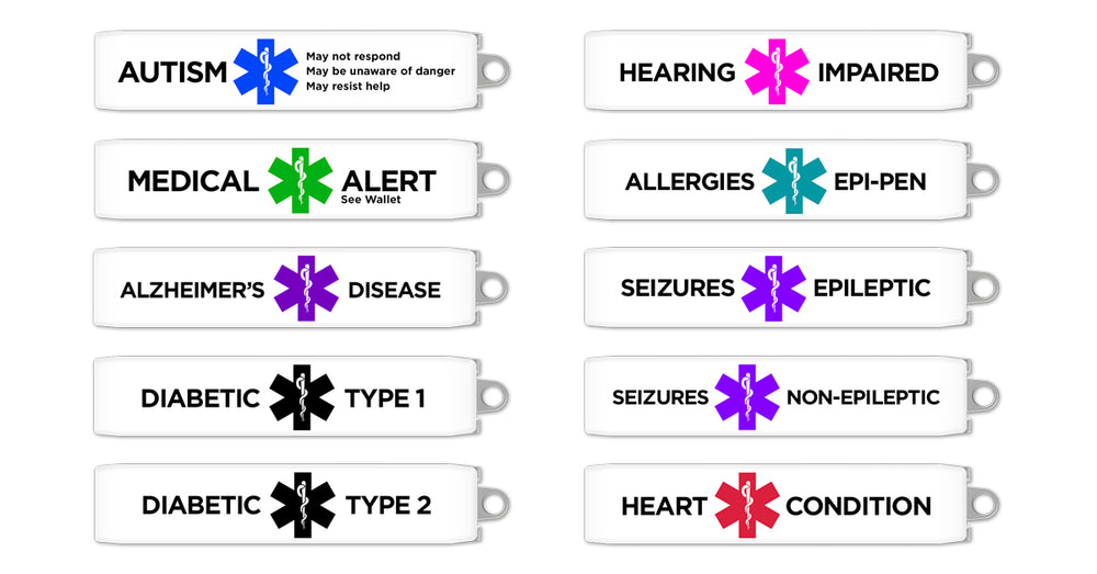 Medical Alert Clips ⚕️Medical ID Faceplates | Keyport