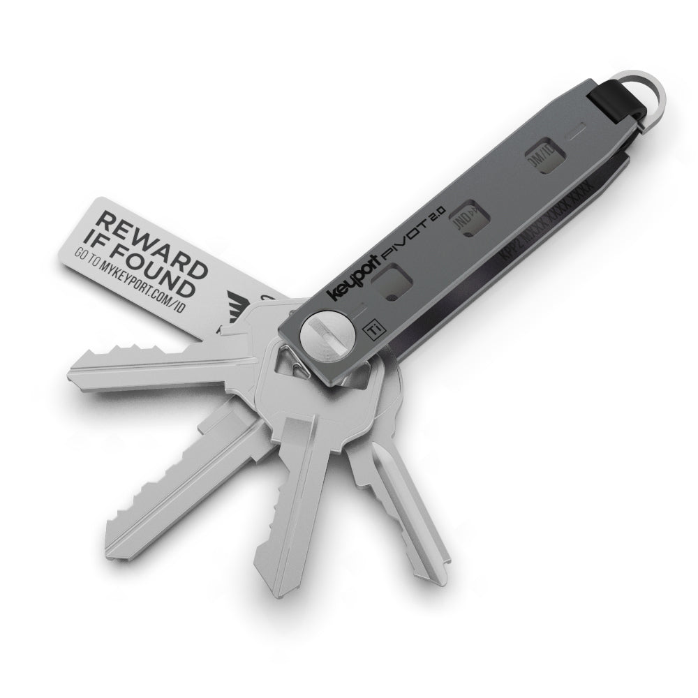 Keypot Titanium Pivot 2.0 - EDC Key Organizer | Keyport
