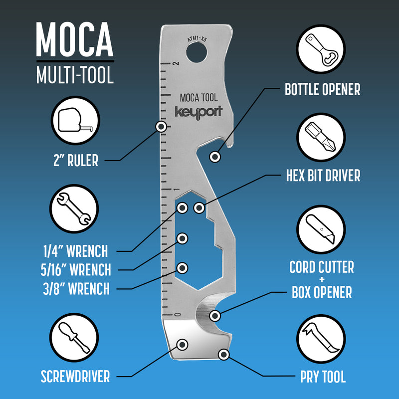 Keychain Multi-Tool | Keyport MOCA 10-In-1 EDC Key Tool