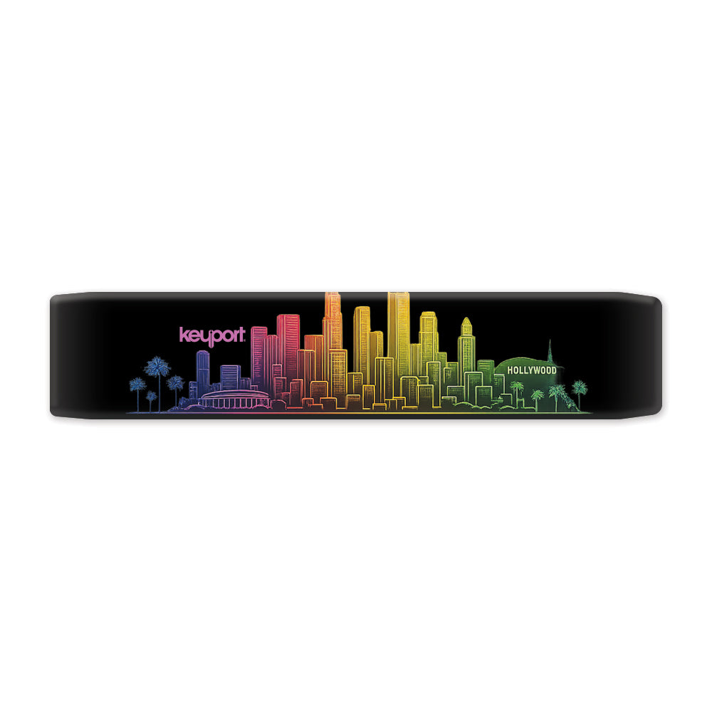 Los Angeles Skyline Faceplate Scale with vibrant city skyline and palm trees design.