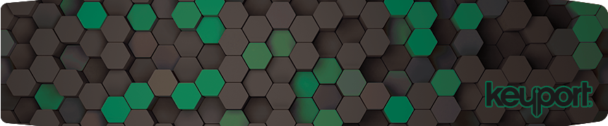 Green 3D Hex Faceplate Scale