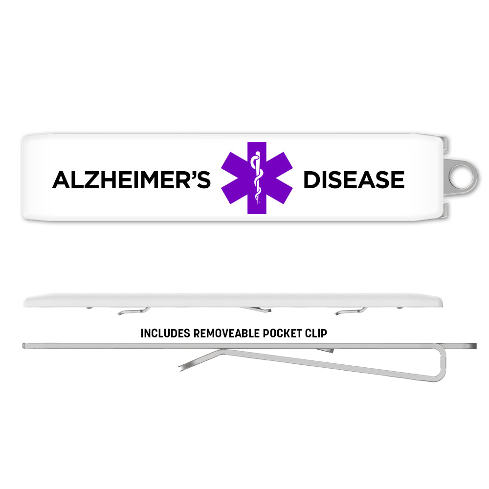 Medical Alert Clip - Alzheimer's Disease