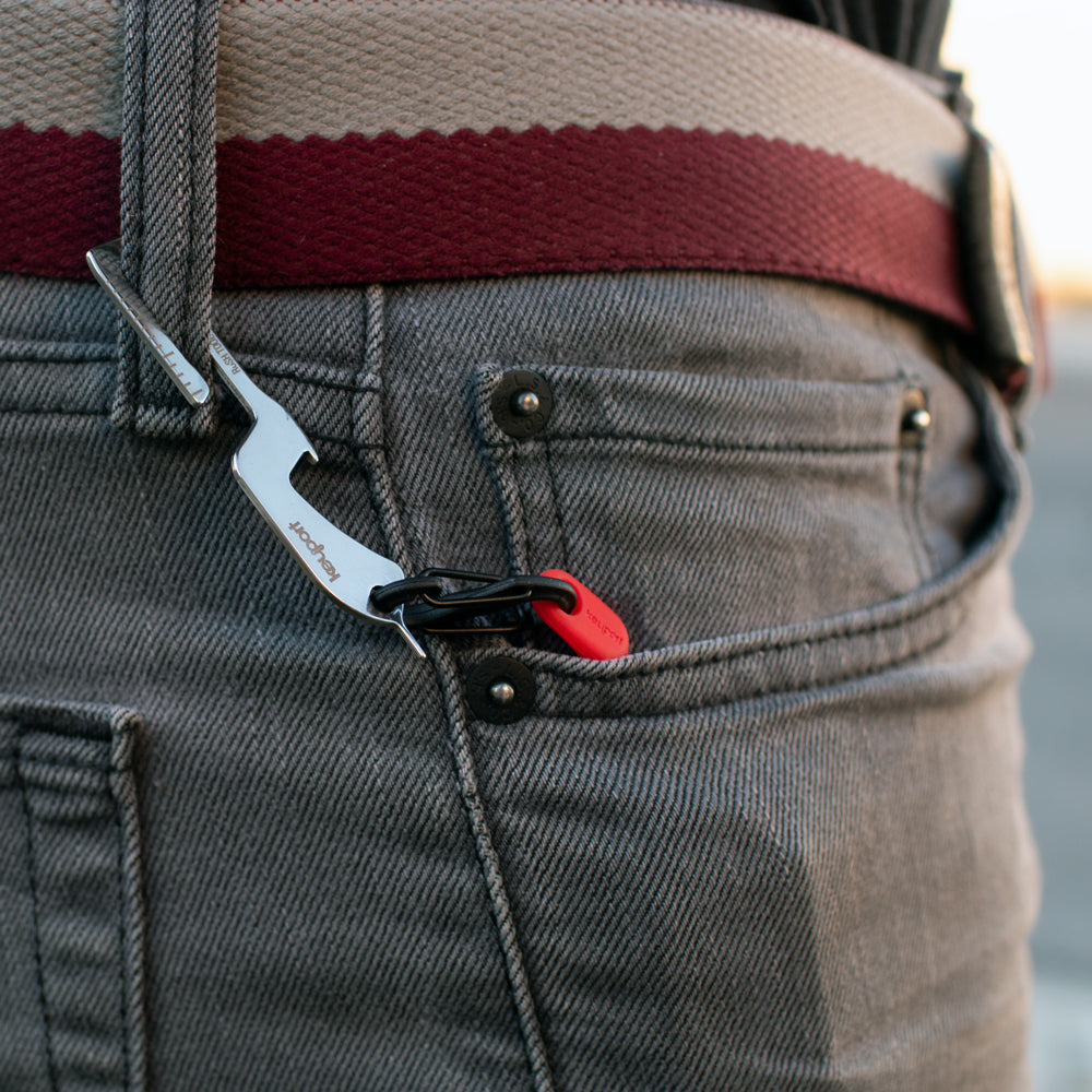 Keyport RuSH Tool doubles as a suspension clip for your Keyport Pivot key organizer