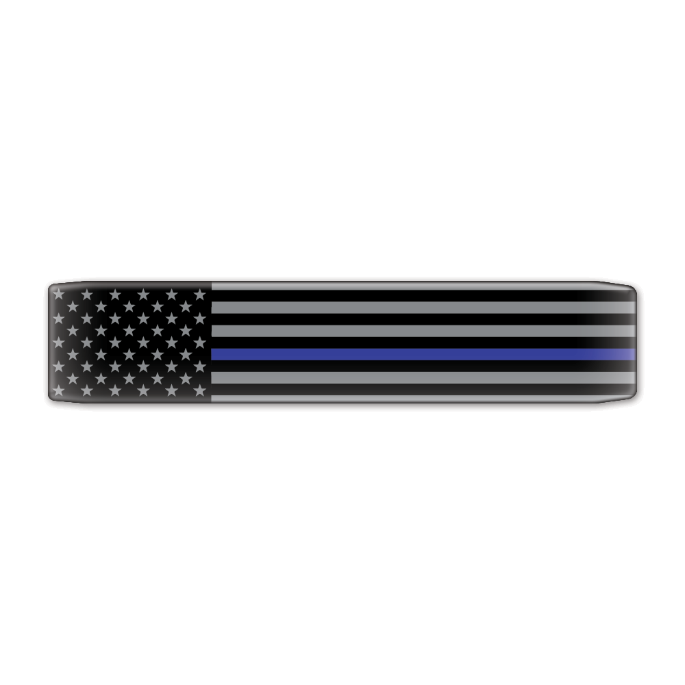 First Responder - Police Dept - Thin Blue Line Faceplate (on Gray)
