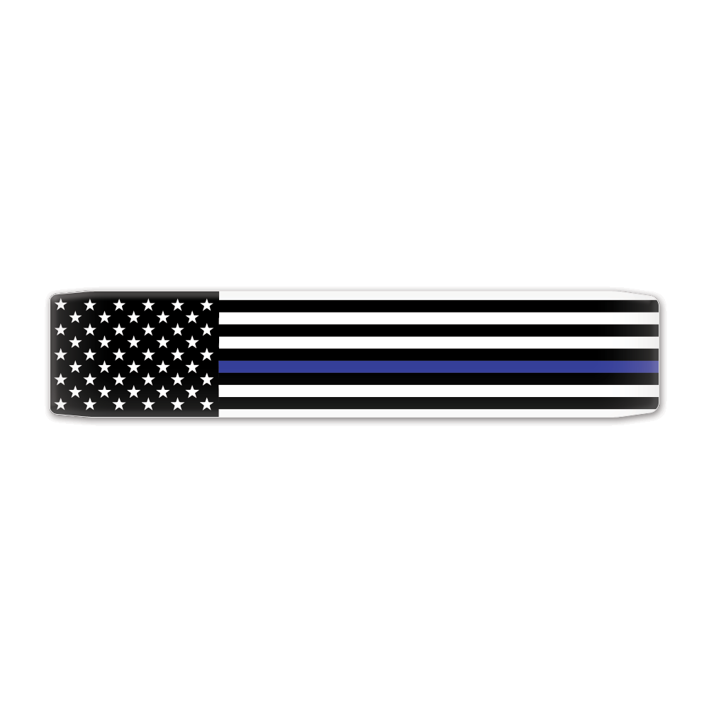 First Responder - Police Dept - Thin Blue Line Faceplate (on White)