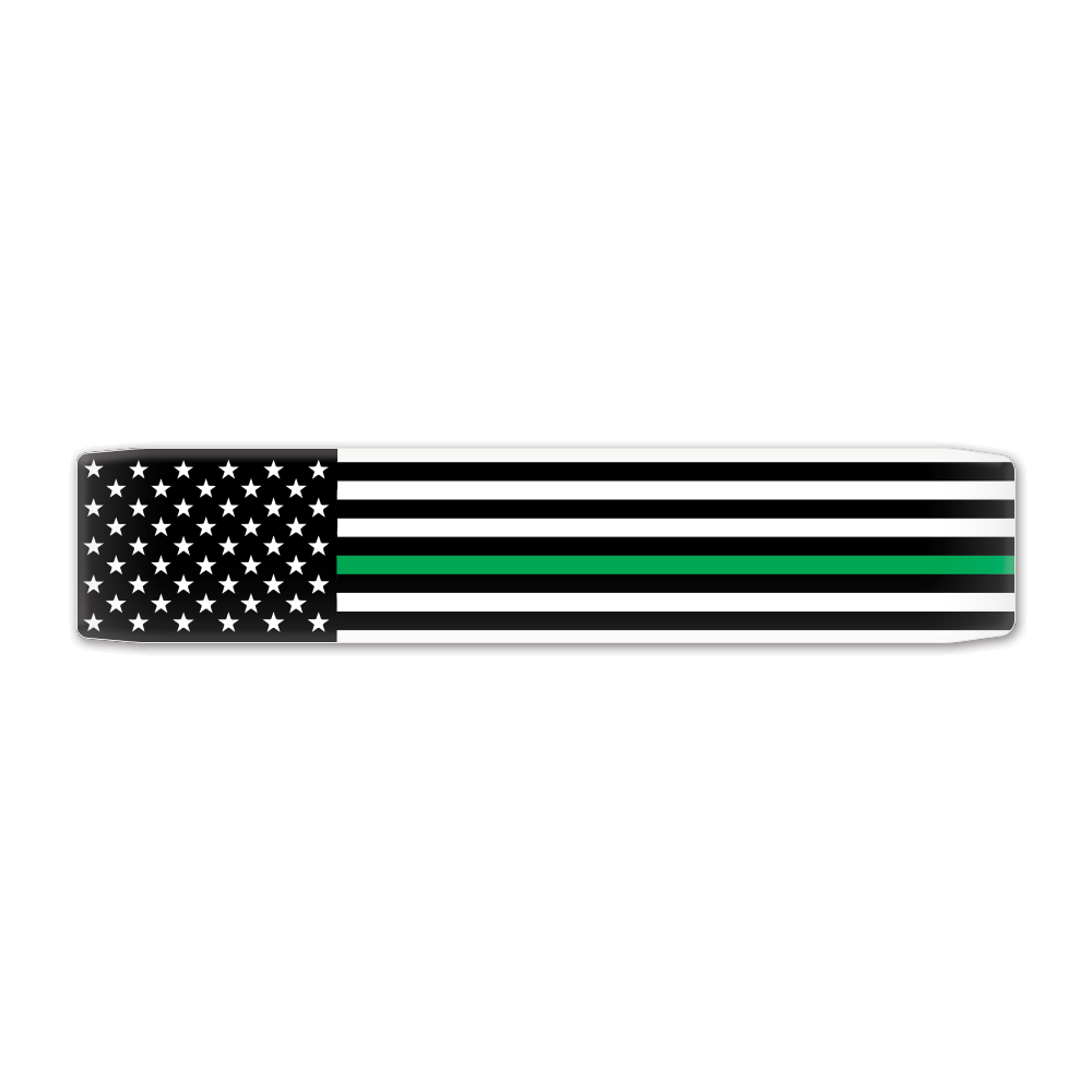 First Responder - Armed Forces - Thin Green Line Faceplate (on White)