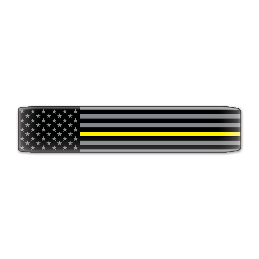 First Responder - Security - Thin Yellow Line Faceplate (on Gray)