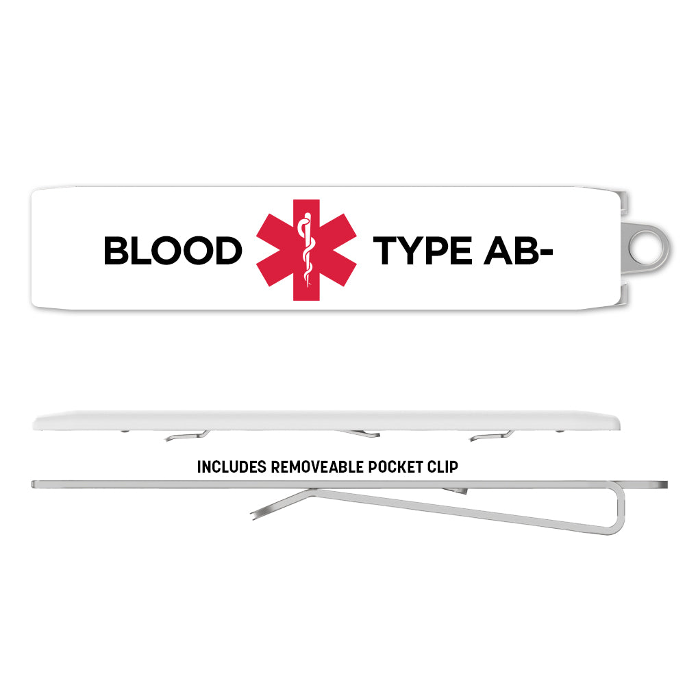 Medical Alert Clip - Blood Type