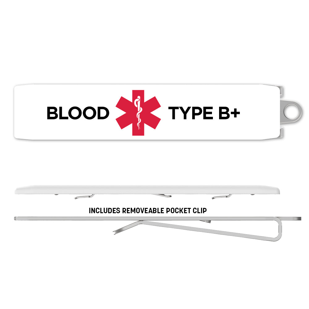 Medical Alert Clip - Blood Type