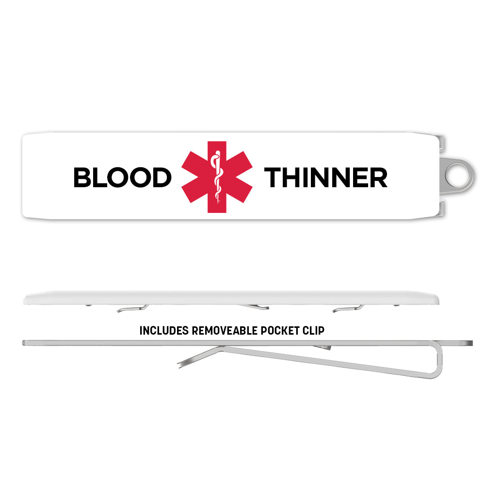 Medical Alert Clip - Blood Thinner