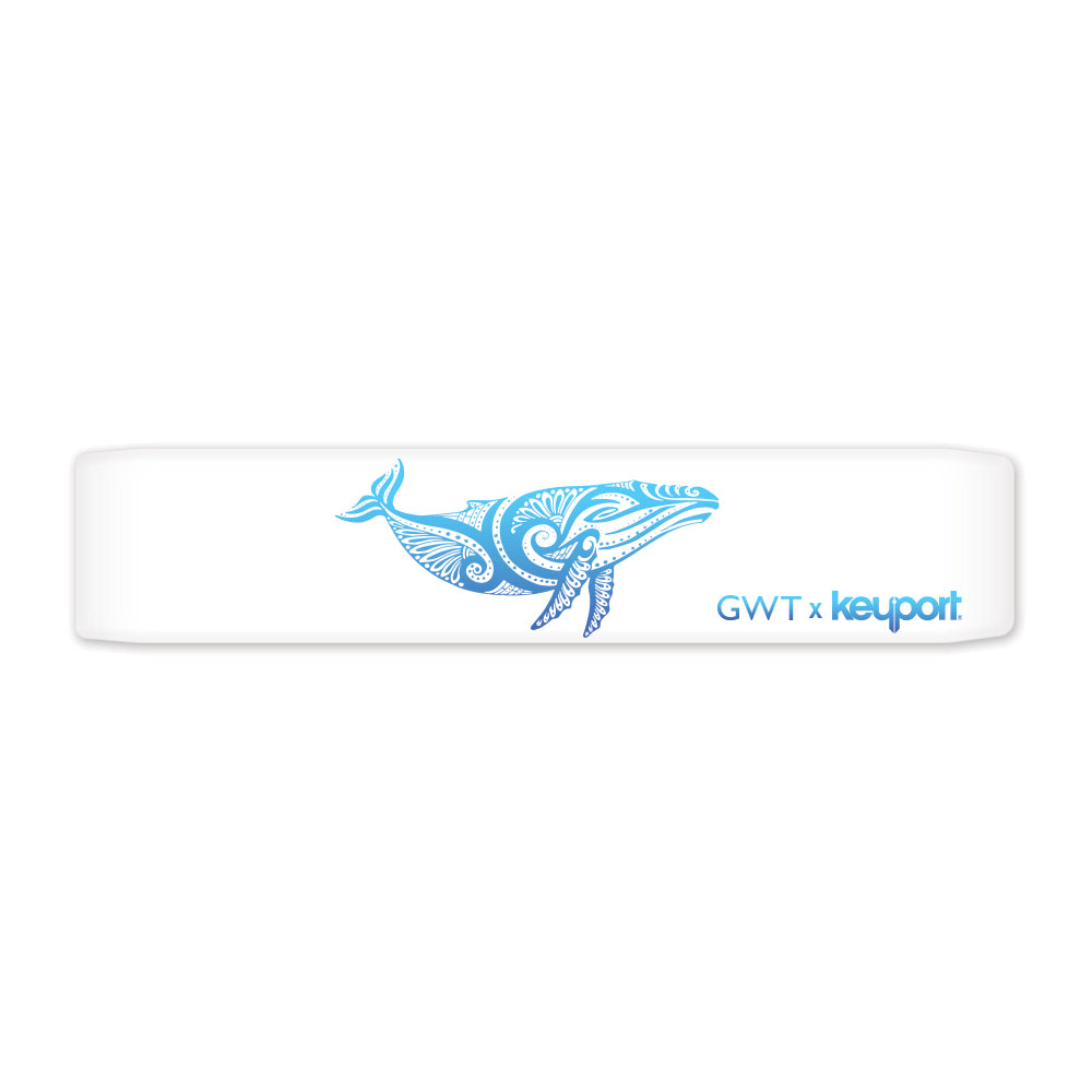 Gowings Whale Trust Humpback Faceplate (Blue on White)