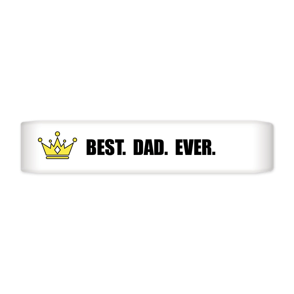 Keyport Faceplate with Best Dad Ever written in bold black text