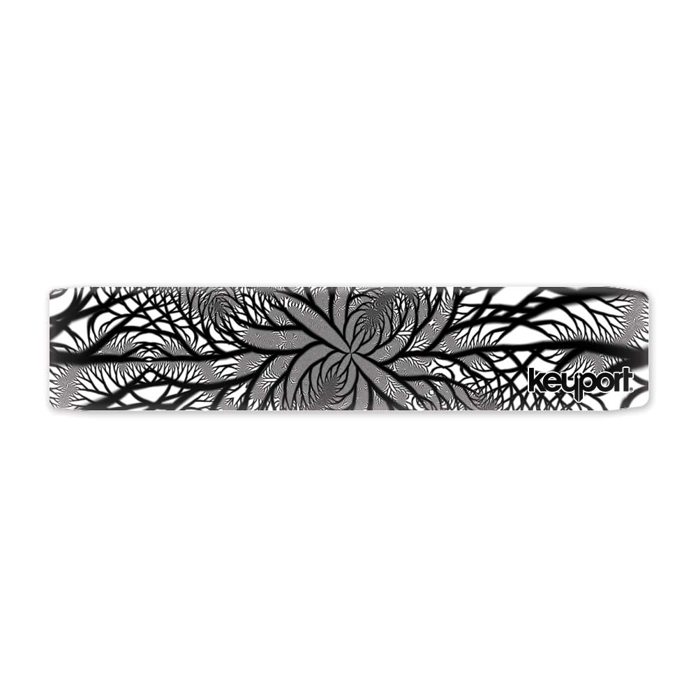 Keyport Faceplate with a black and white fractal pattern