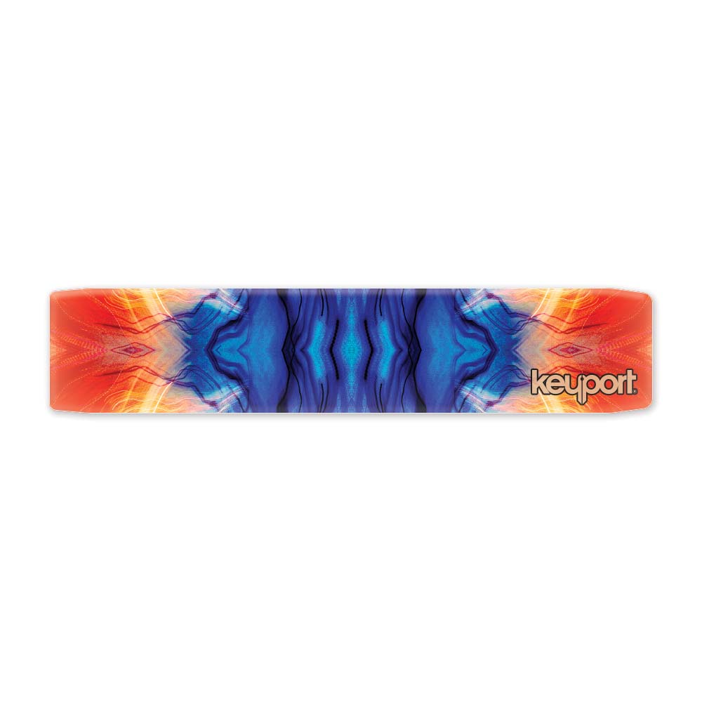 Keyport Faceplate with a psychedelic design shapes