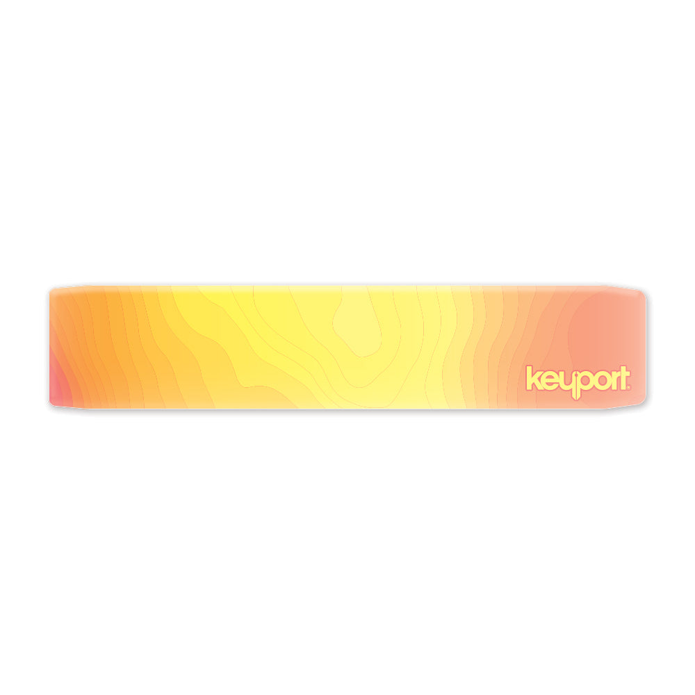 Keyport Faceplate with a sunrise abstract topo design