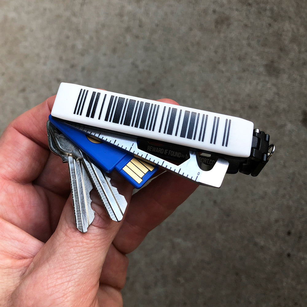Add your favorite gym, grocery, or retail barcode to your Keyport with a custom Keyport barcode faceplate