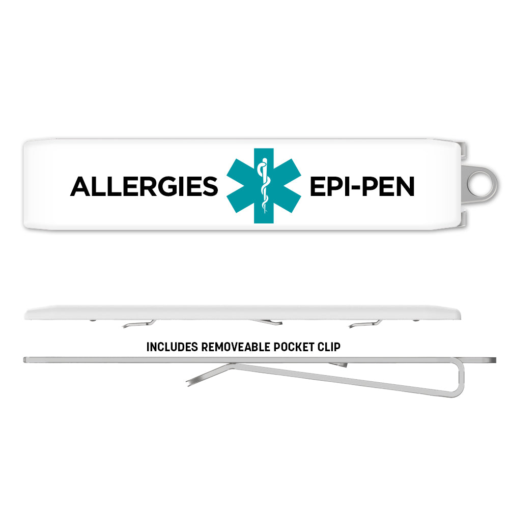 Medical Alert Clip - Allergy with EpiPen