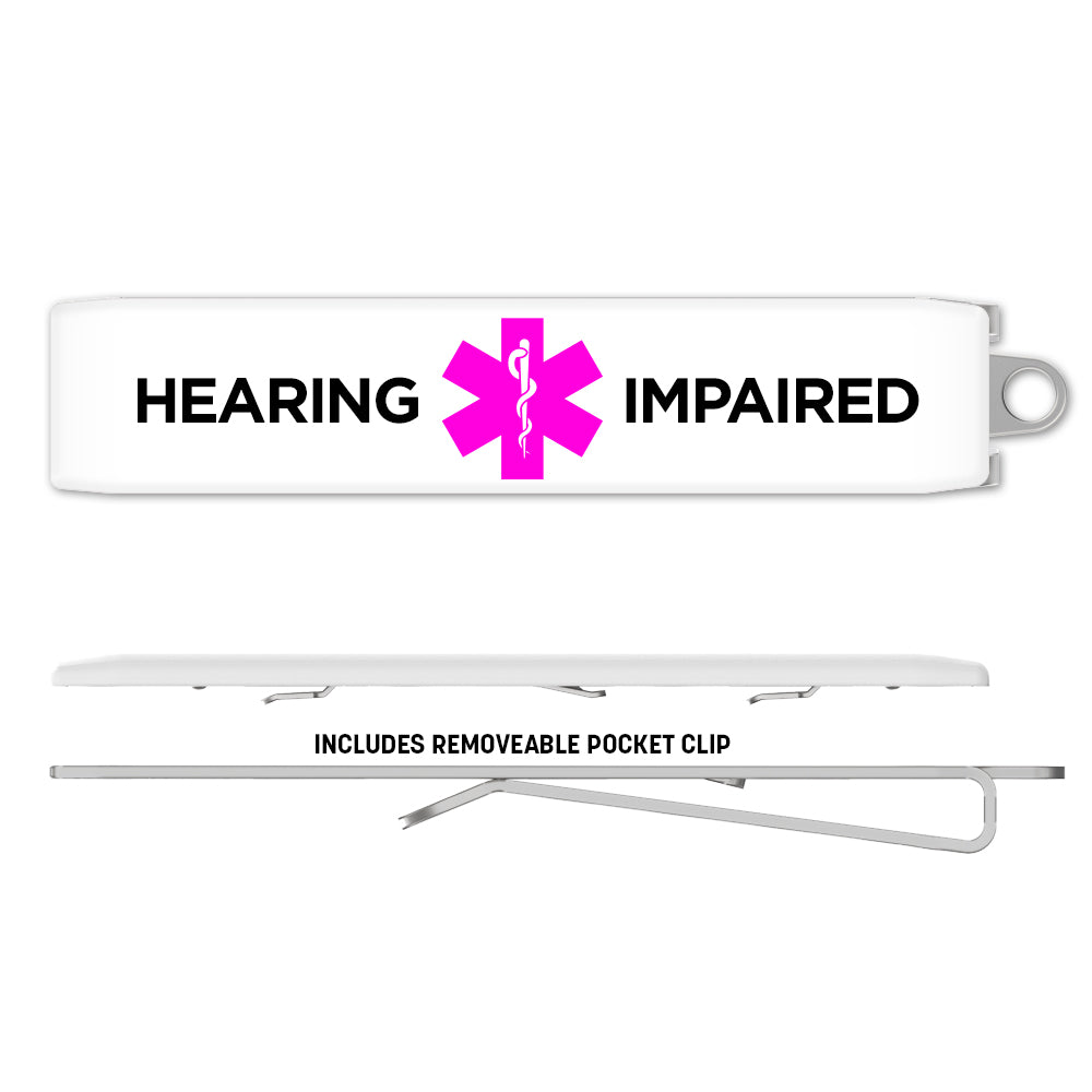 Medical Alert Clip - Hearing Impaired